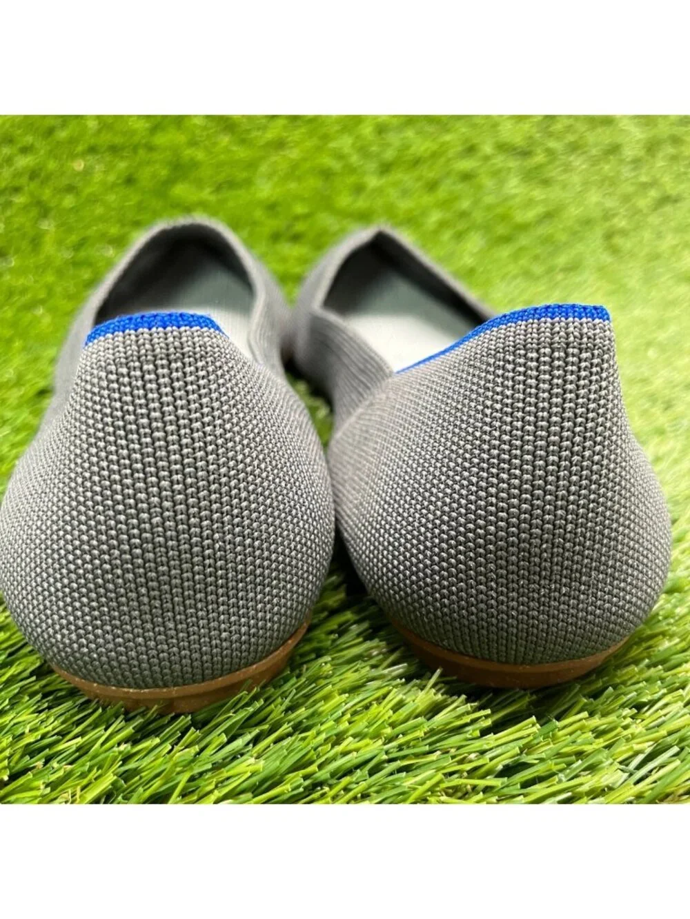Rothy's The Point Womens Size 10 Gray Casual Classic Slip On Ballet Flats Shoes